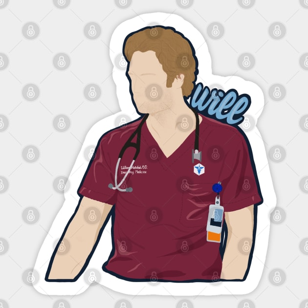 Will Halstead Sticker by claysus